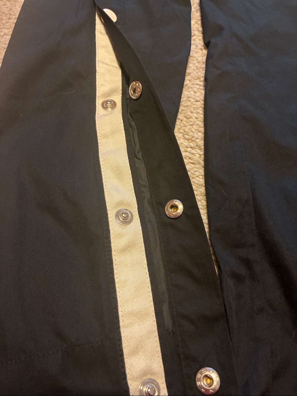 Nike Black Snap-Side Joggers with White Logo - Picture 4 of 9